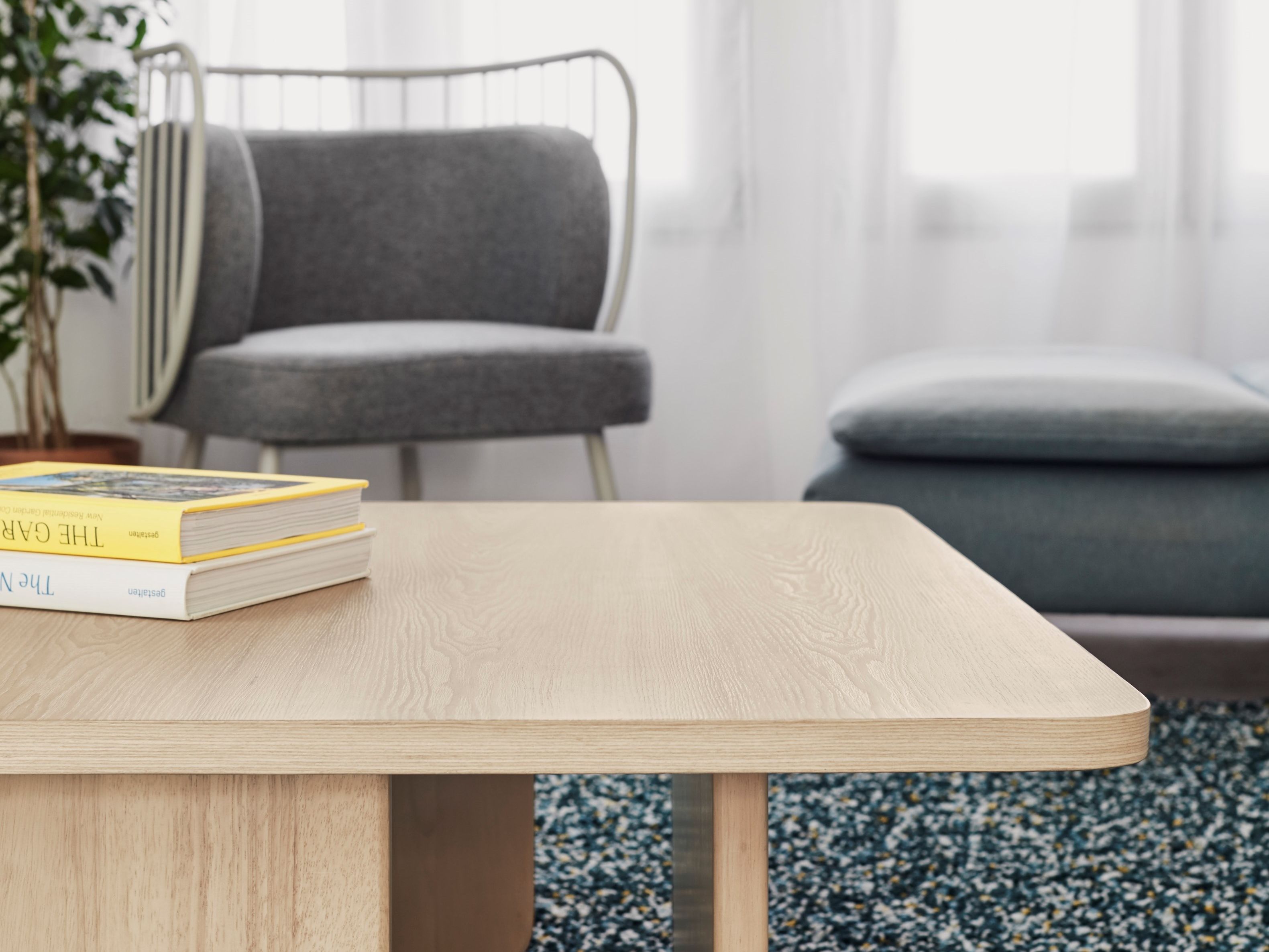 Низкий квадратный журнальный столик из ясеня TEULAT Arq ARCH-00140789 - Вид №10