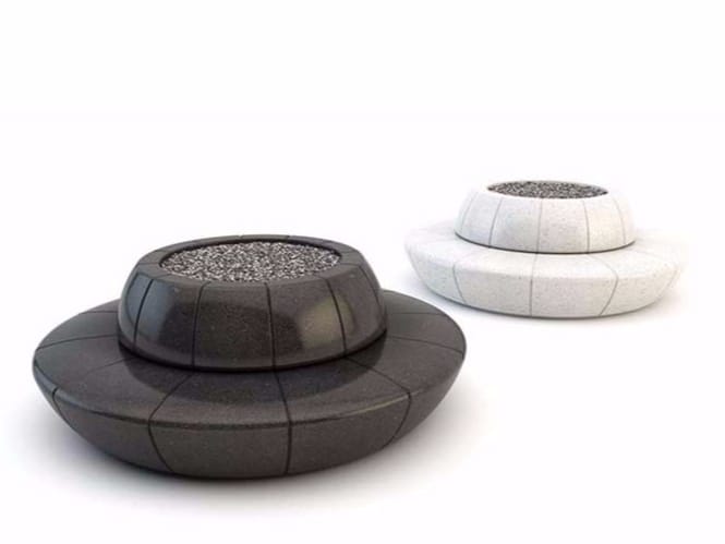 Круглая скамья со спинкой со встроенной плантатором Bellitalia Олимп ARCH-00068460