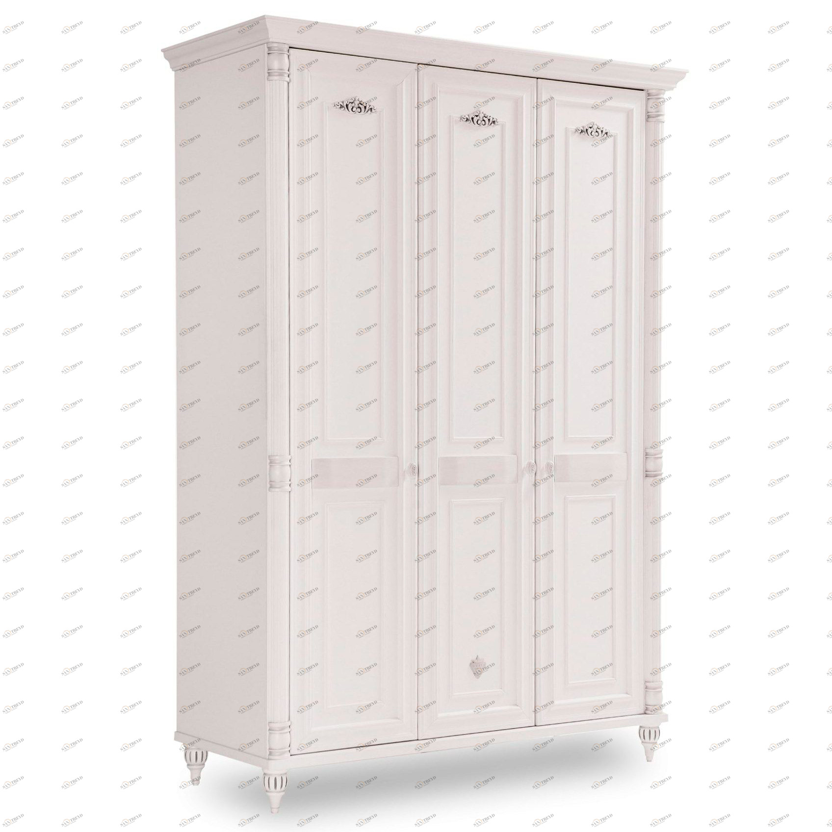 Шкаф распашной белый трехстворчатый Romantic CILEK ROMANTIC 00-3832572 Белый Santreyd