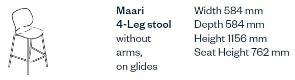 Офисный стул из переработанного материала со спинкой Haworth Maari ARCH-00057751 - Вид №4