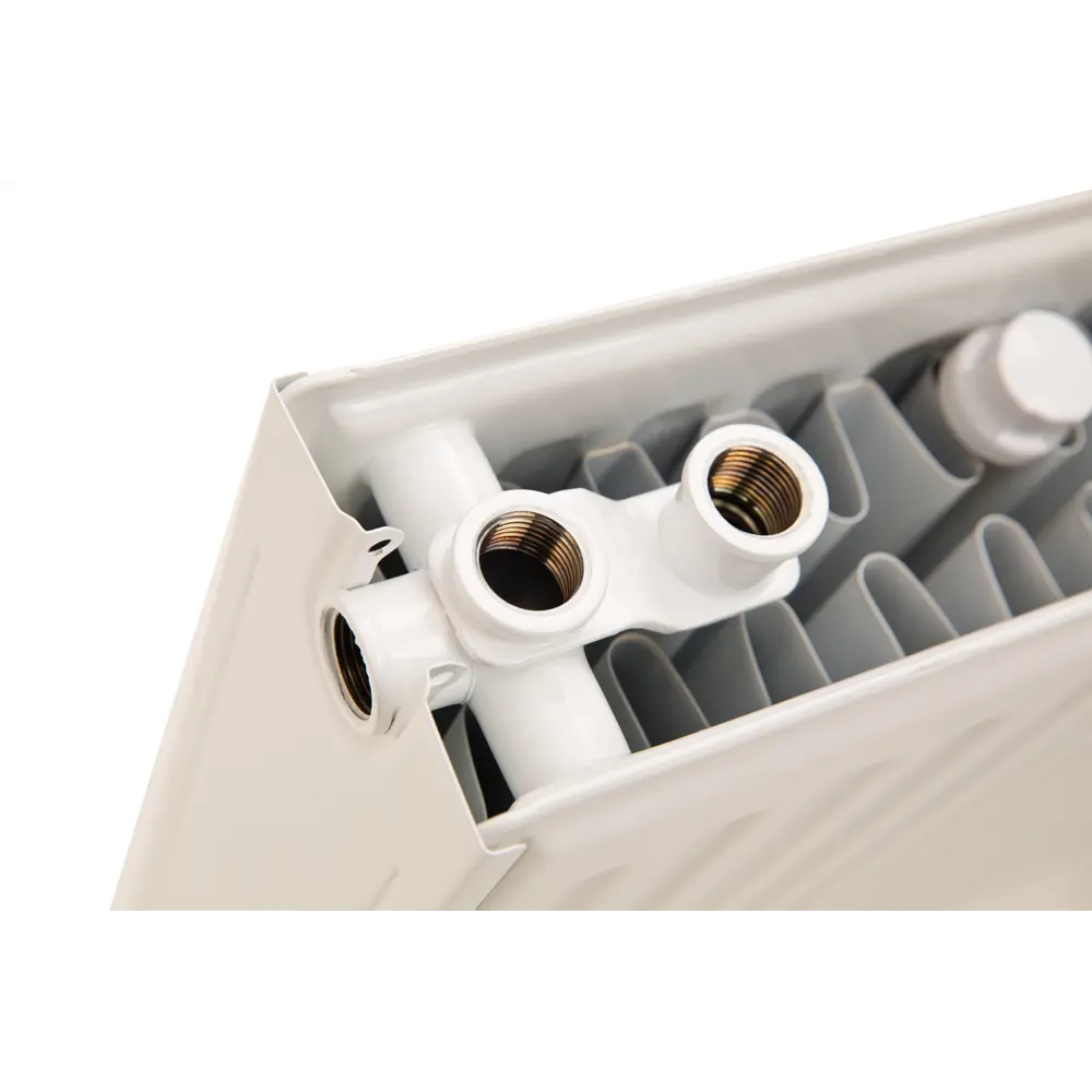 Радиатор панельный Steel PN-22-3-16 U 22 300x1600 нижнее подключение сталь белый Santreyd STLM-2013917 - Вид №1