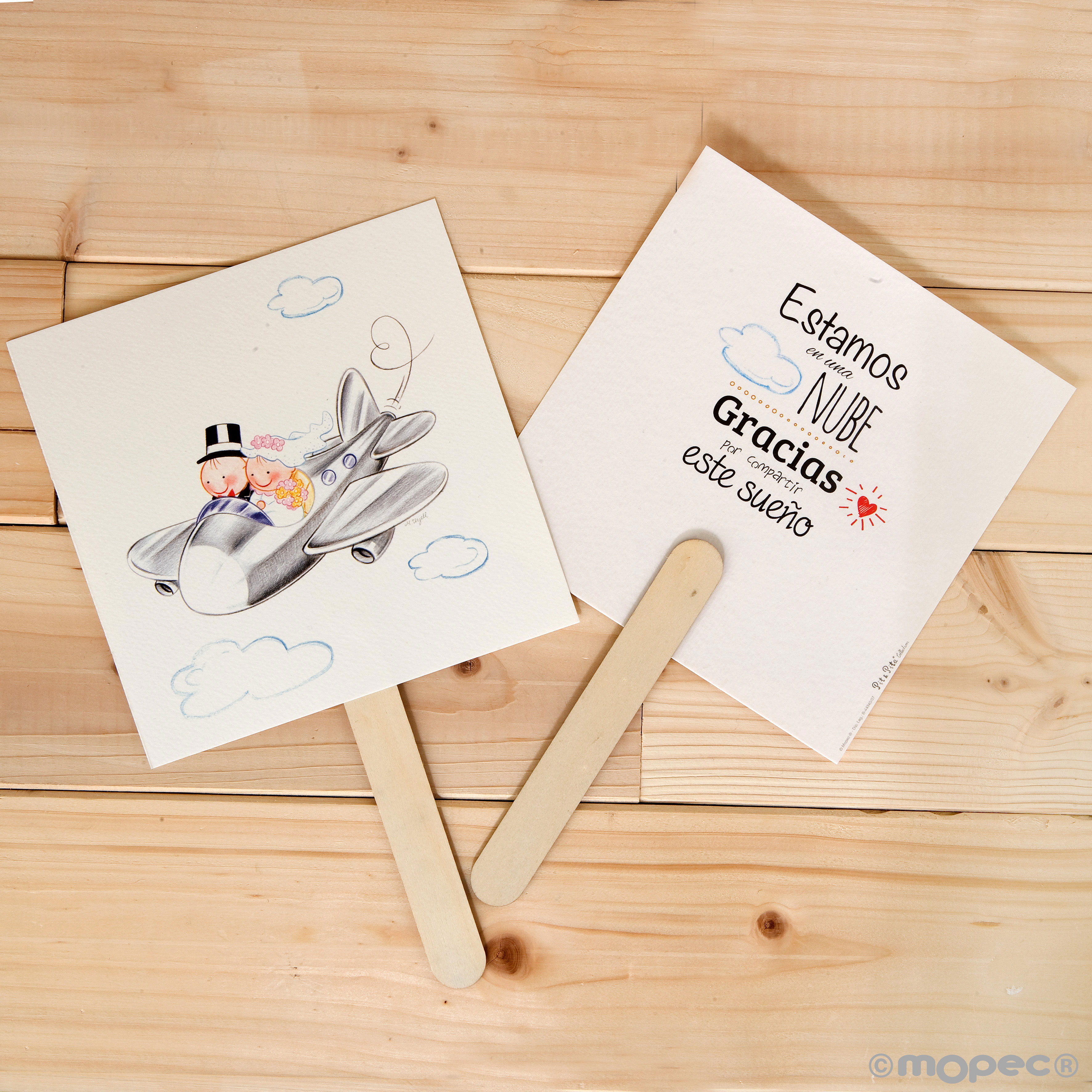 WX8370.1 PERS. Пай пай  Персонализированные pit & pita «мы в облаке» набор на 100 единиц. Dekoraniaevents Bodas 