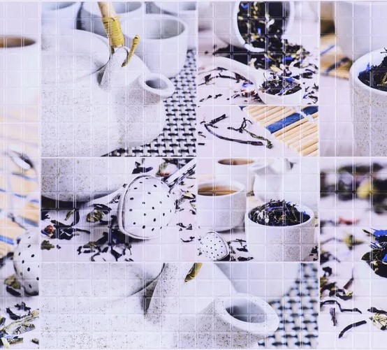 Панель ПВХ 0,3 мозаика Чайная церемония STELLA Бюджет STSR-680