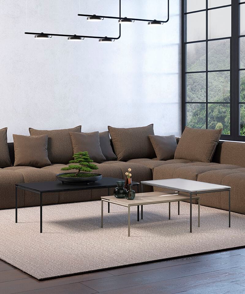 Прямоугольный Хрустальный журнальный столик Febal Casa MOTION ARCH-00032724 - Вид №1