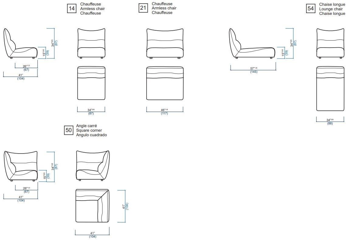 Roche Bobois Секционный модульный диван из ткани sun-id-1476674 - Вид №6