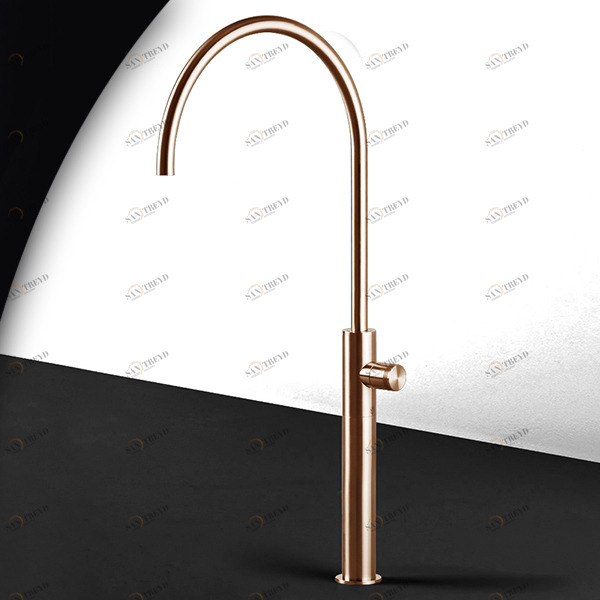 Смеситель для раковины HIRO HIR13R розовое золото Radomonte