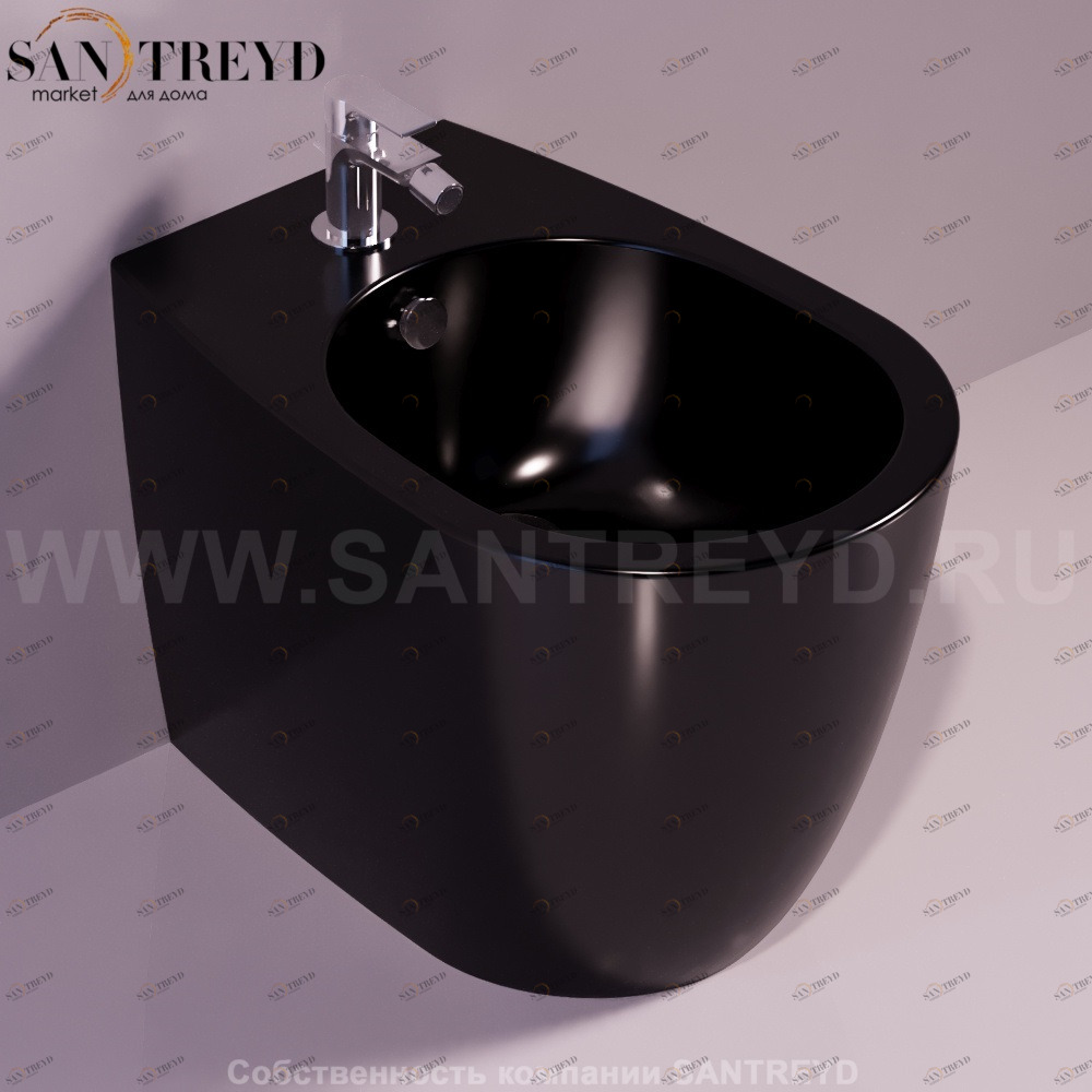 VI04NERO Биде напольное Vignoni Simas