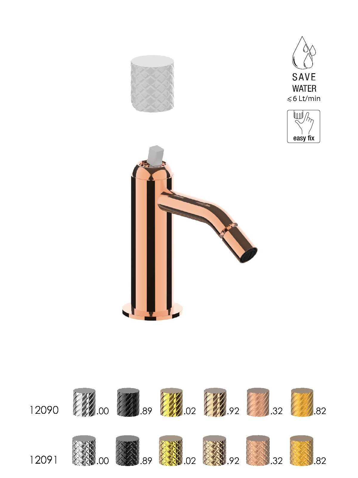 Однорычажный смеситель для биде без слива Rubinetterie Frattini Pepe XLS ARCH-00082399 - Вид №7