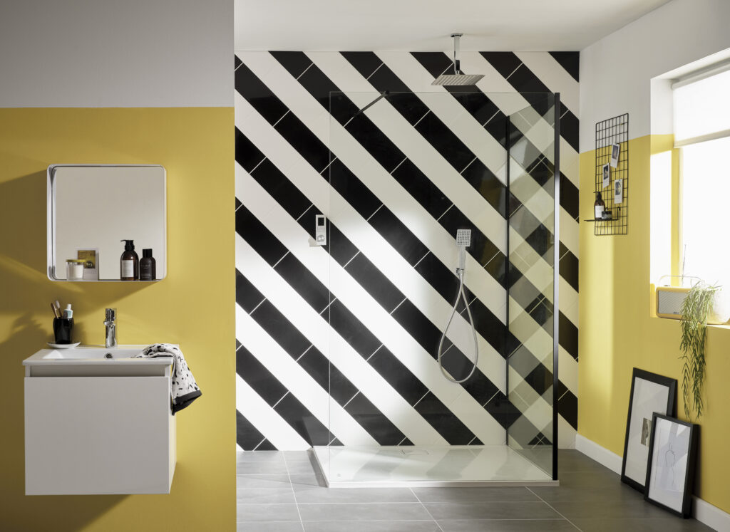 Душевая перегородка S10SW1100H Merlyn 10 Series Хромированный