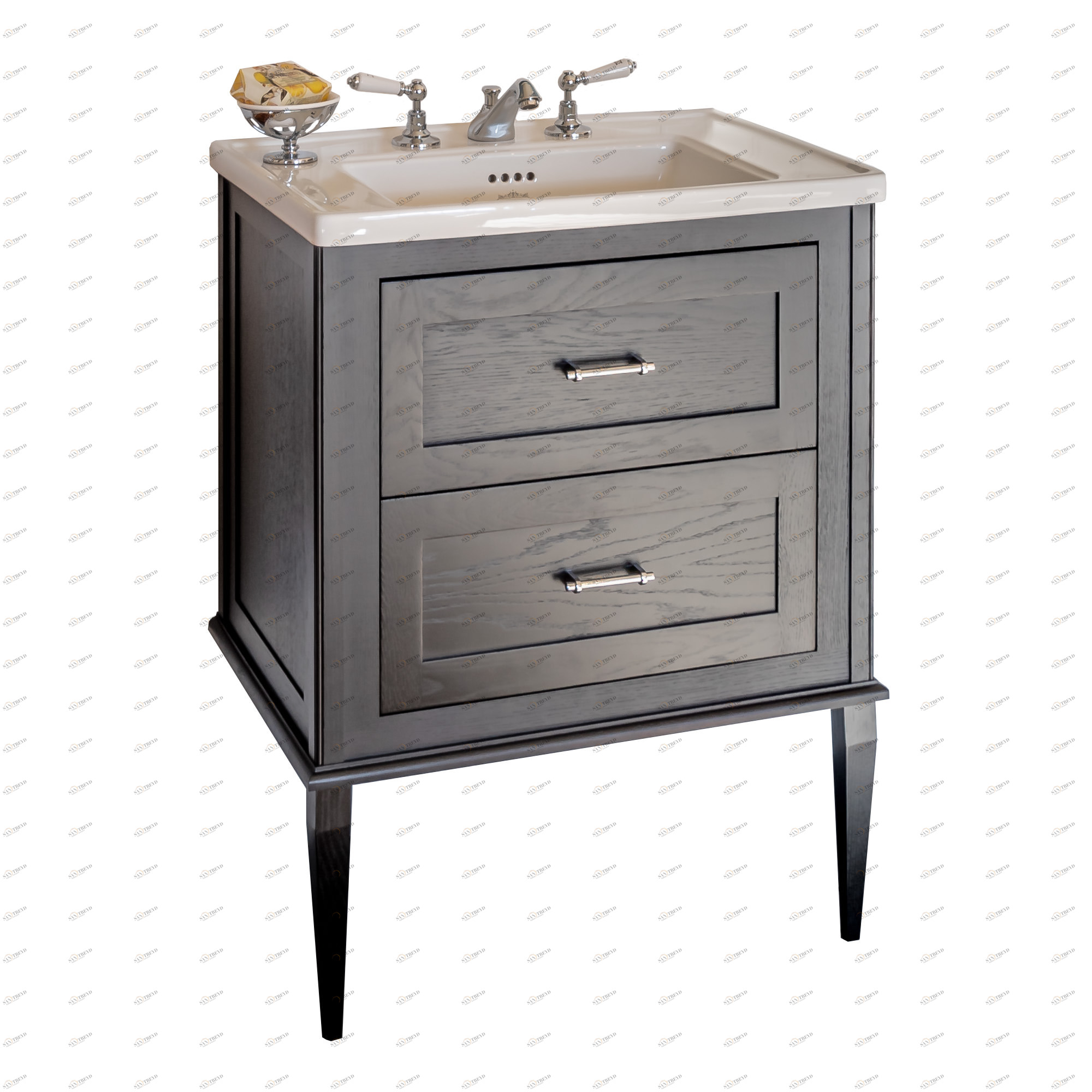 Traditional bathrooms OXFORD винтажный туалетный столик Tb410p.514bl дуб 