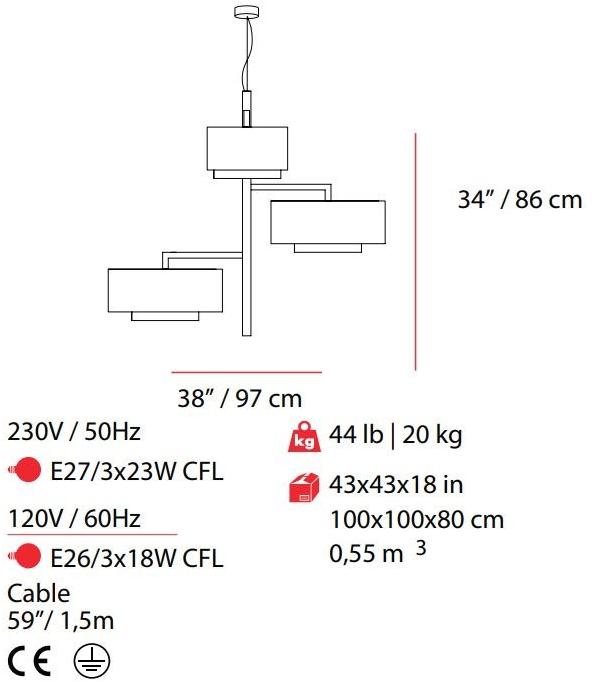 UTU Soulful Lighting Подвесной светильник с прямым светом из железа Carousel Santreyd sun-id-1411335 - Вид №4