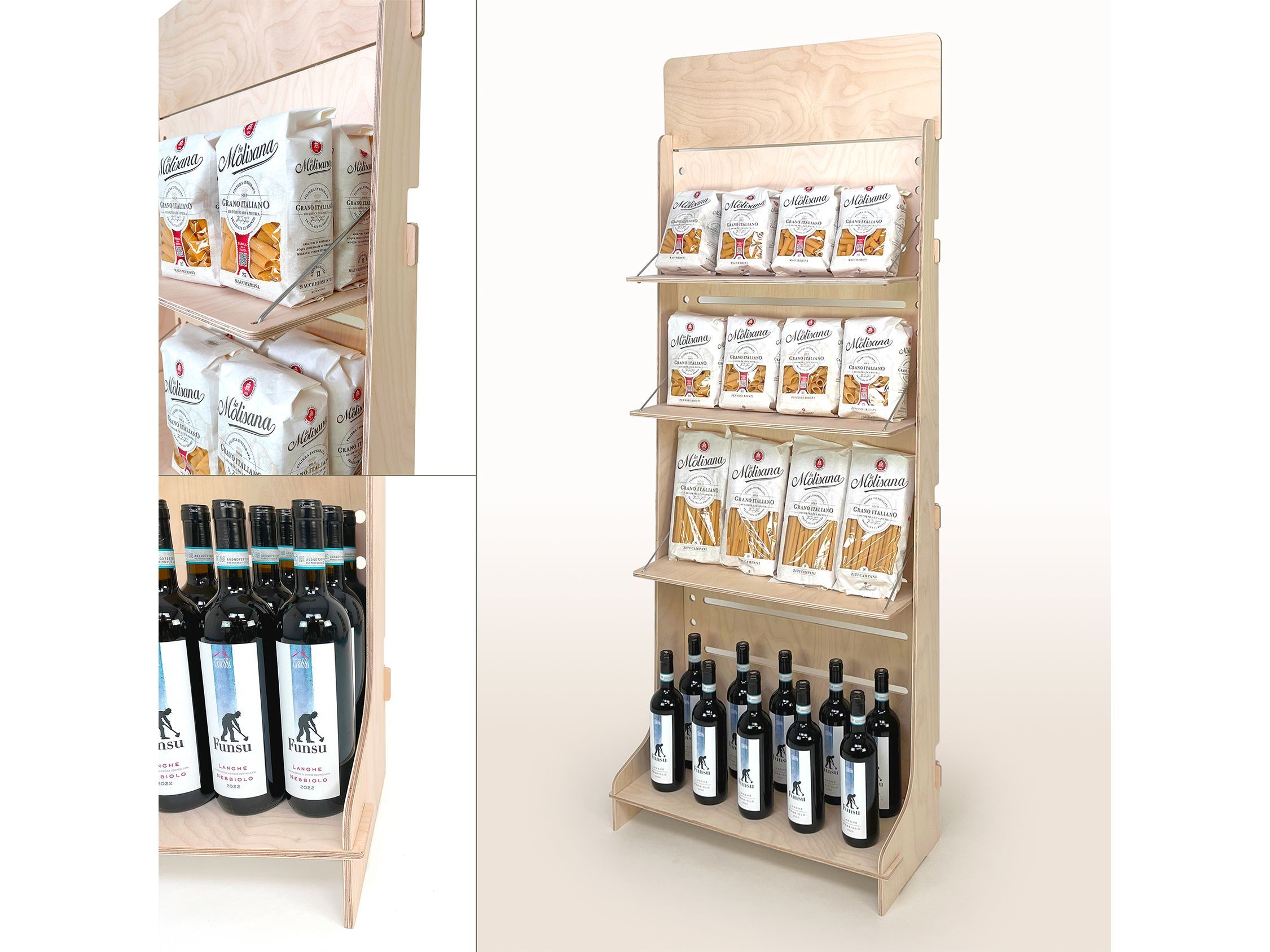 Деревянная напольная стойка дисплея Esposit экспоненты ARCH-00077006 - Вид №5