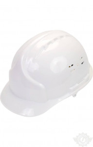 59328 Каска строительная с храповым механизмом белая  Средства защиты головы размер