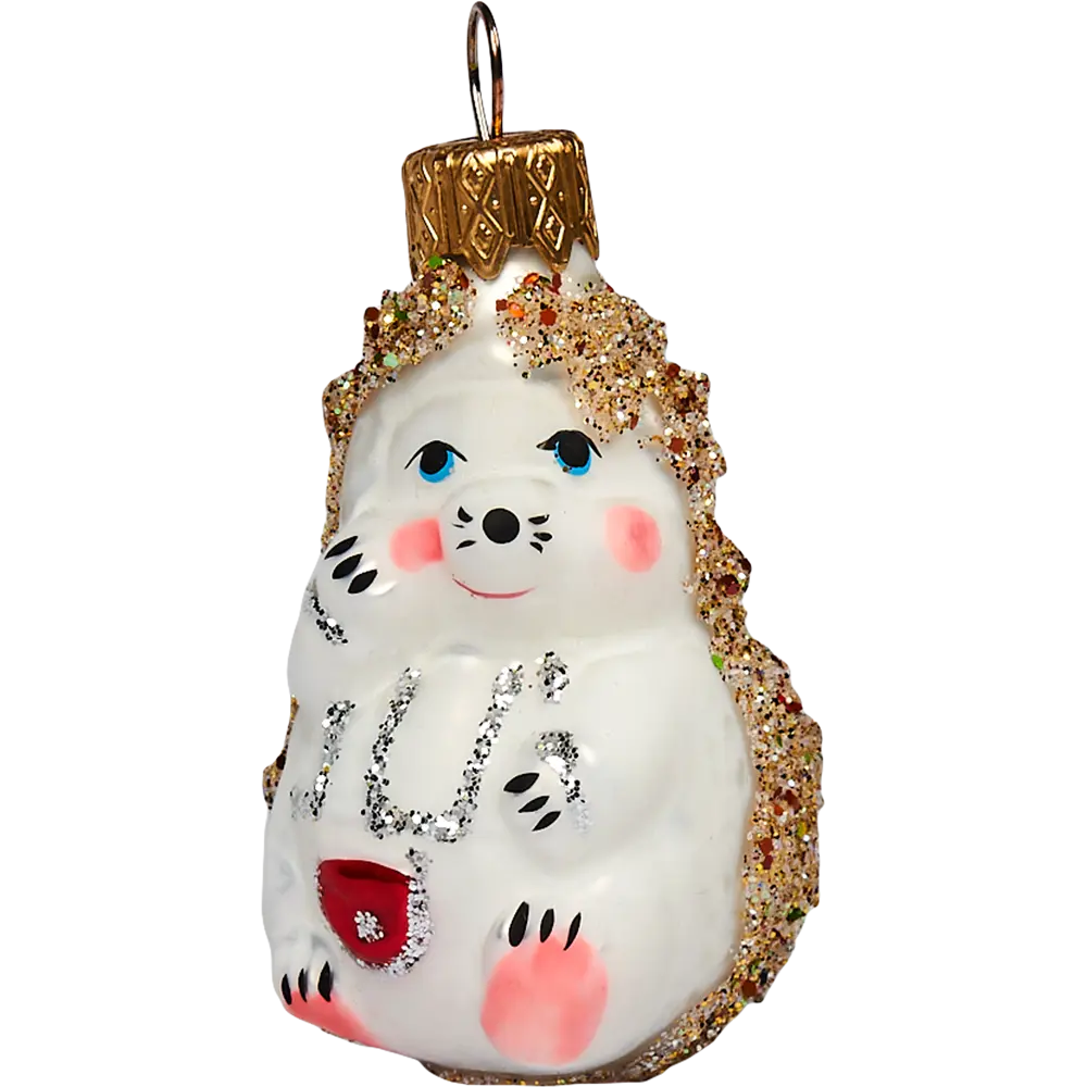 82856232 Елочное украшение Ёжик/Снеговик высота 10 см STLM-0952730 Santreyd  - Вид №5