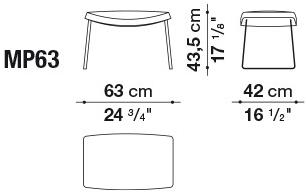 B&B Italia Вращающееся кресло из кожи с высокой спинкой Metropolitan sun-id-1457472 - Вид №5