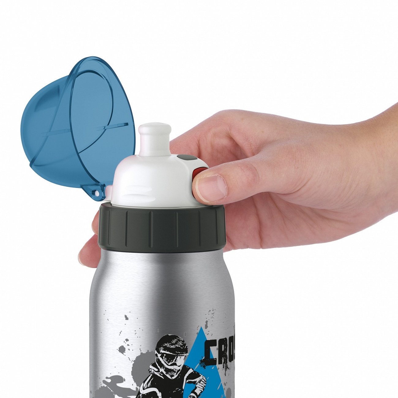 Термофляжка серая 0,5 л Iso2Go "Мотокросс" EMSA ДИЗАЙНЕРСКИЕ 00-3951770 Серый  - Вид №3