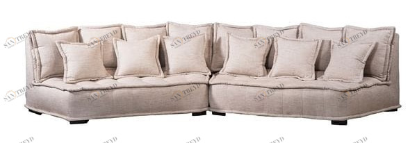 Диван прямой натуральный Alta UNICO ДИЗАЙНЕРСКИЕ 248902 Бежевый;молочный 