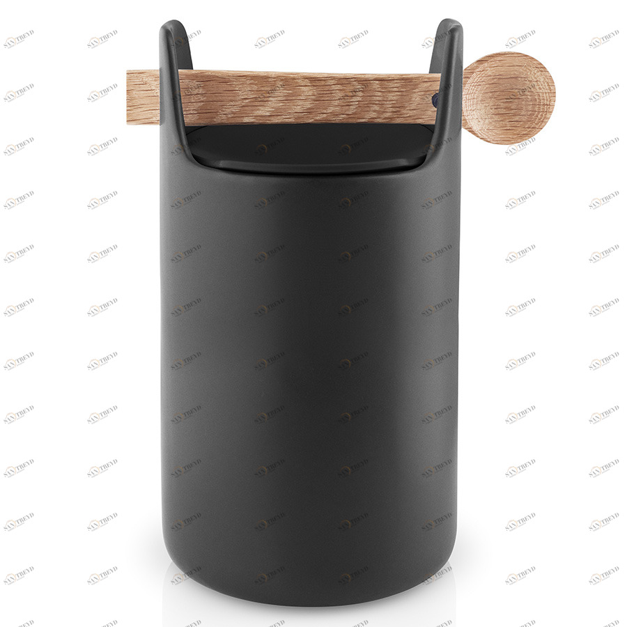 Банка с крышкой и с ложкой 20 см черная Toolbox EVA SOLO  00-3871201 Черный 