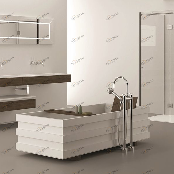 Design Ванна из Corian 1738x788x500 Aquatank белая MOMA Design AQTK3011800