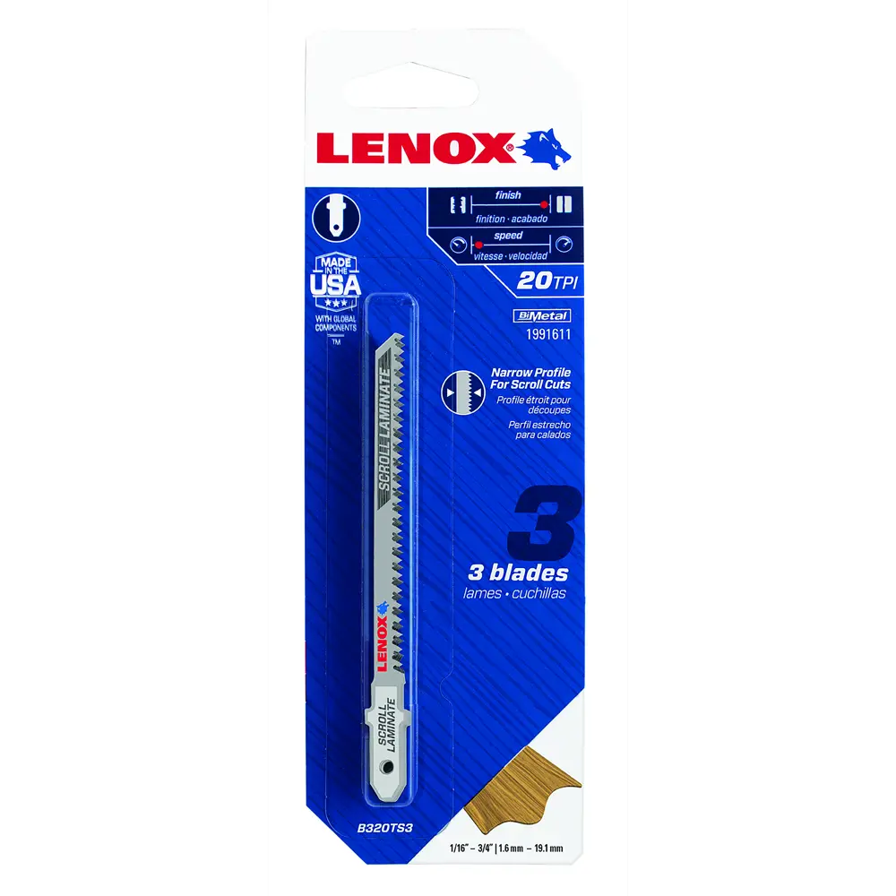 Пилки для лобзика по мягкой древесине Lenox B320TS, 3 шт. 82582659 STLM-2134663  - Вид №5