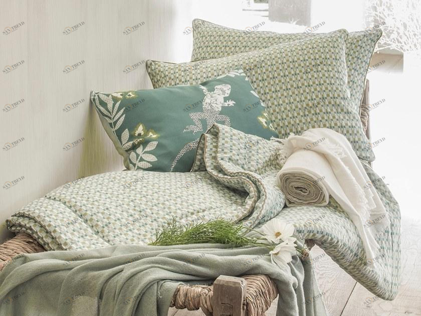 Alexandre Turpault Постельное белье с двусторонней графикой на льняной принте Territoire sun-id-1355668