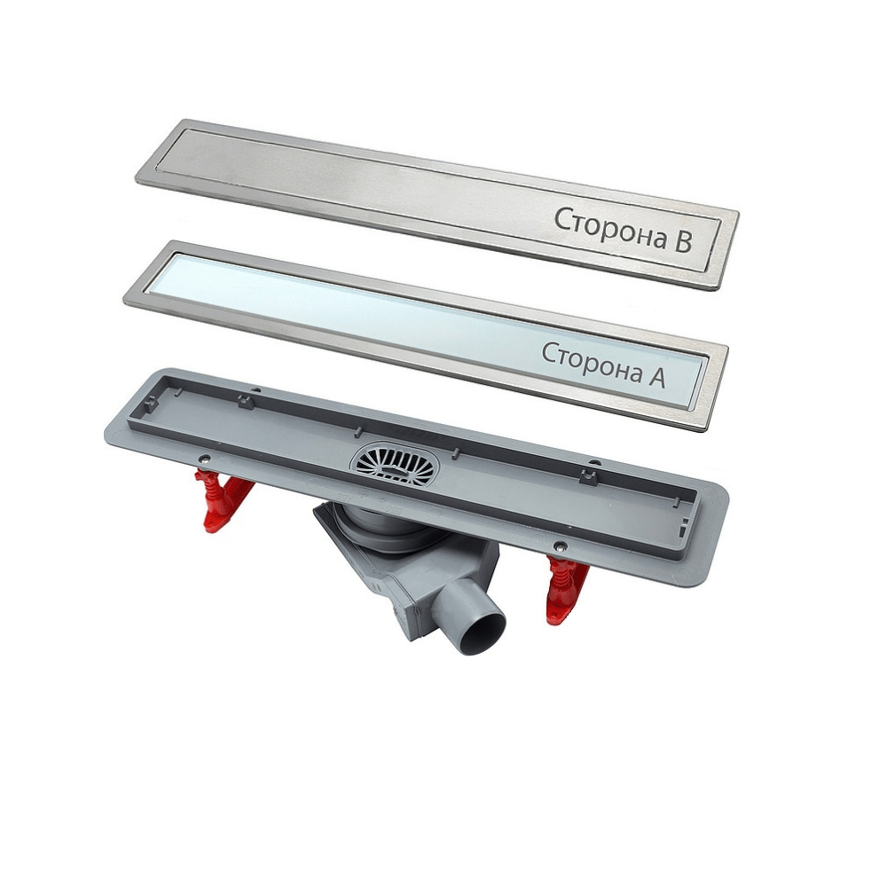 Линейный трап 650 мм CONFLUO PREMIUM WITH WHITE GLASS LINE 13000283 PESTAN  - Вид №5