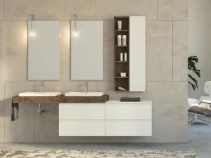 LEGNOBAGNO Подвесной туалетный столик из ели с ящиками Freedom lineare