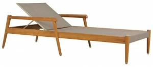 JANUS et Cie Садовая кушетка из тикового дерева с подлокотниками Konos