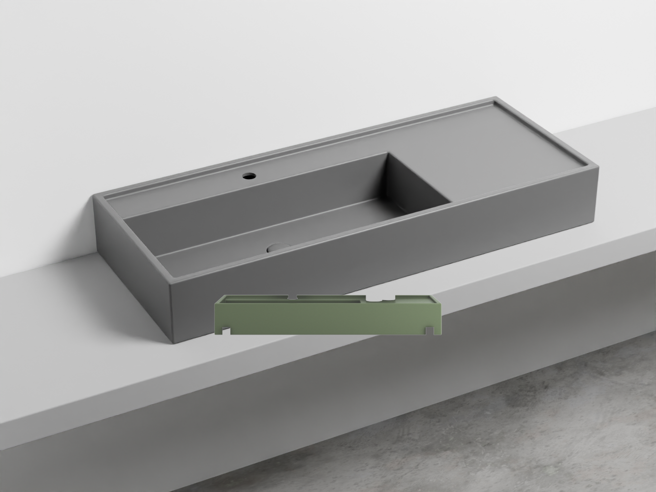 PNLA115-AG Керамическая раковина на одно отверстие 115 cielo Plinio Ceramica Cielo