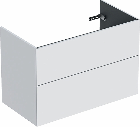 9751021111 IDO Elegant напольная тумба под умывальник, с двумя ящиками, W = 600 мм, W1 = 610 мм, белый - Вид №8