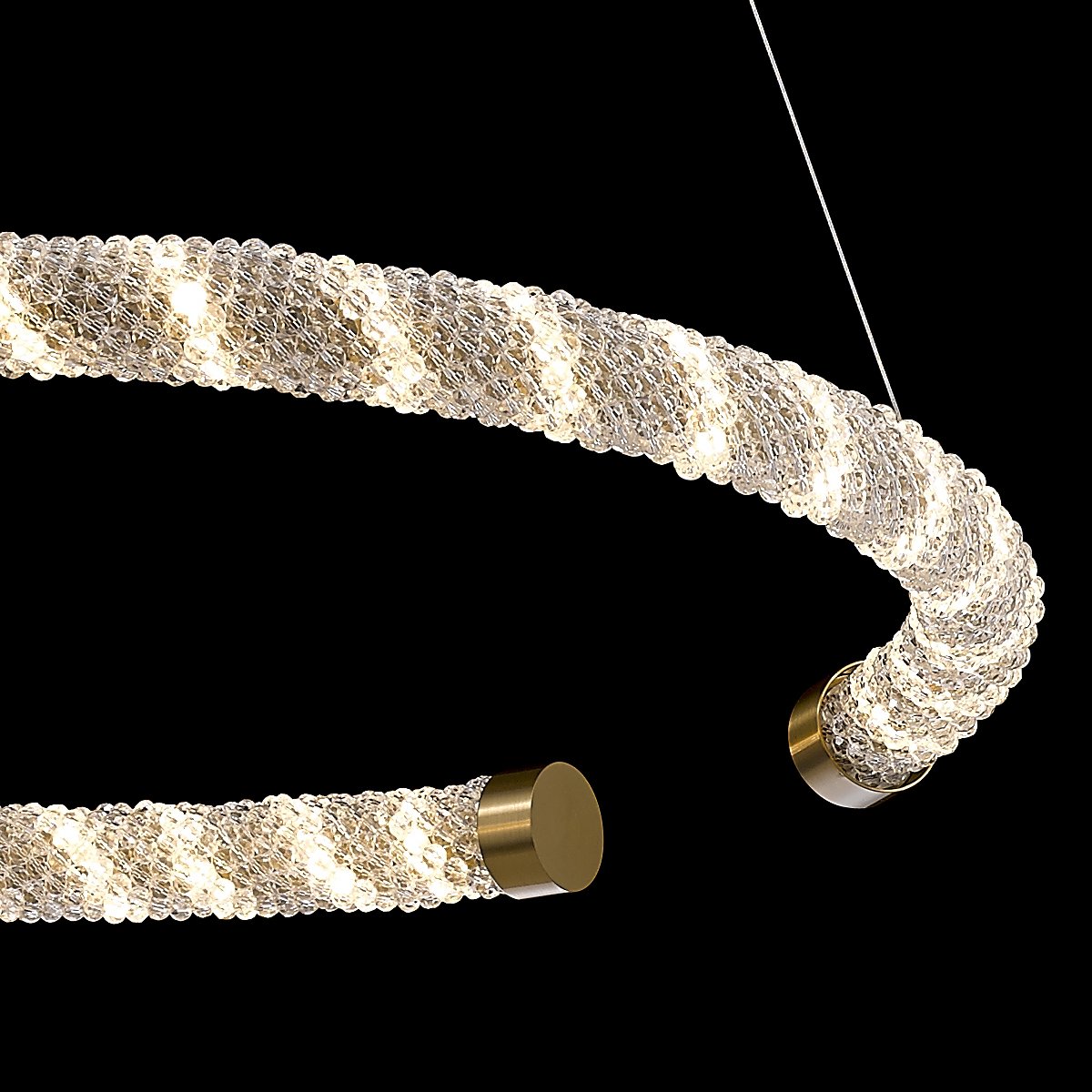 Светильник подвесной 120х60 см латунь Delight Collection P98040M brass DELIGHT COLLECTION ДИЗАЙНЕРСКИЕ 00-3883160 Золото;прозрачный  - Вид №2