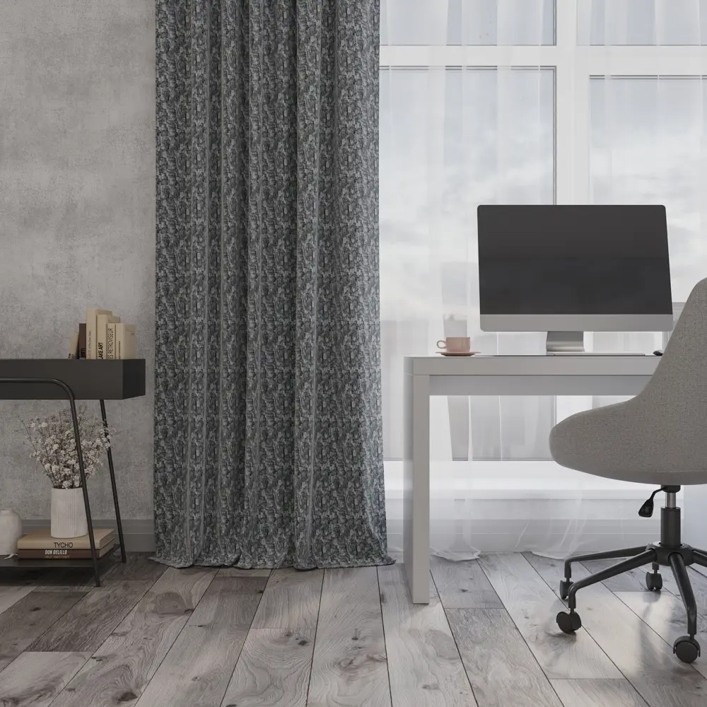 Штора на ленте Denys 200x280 см цвет серый 84653283 STLM-2148773 MIAMOZA 