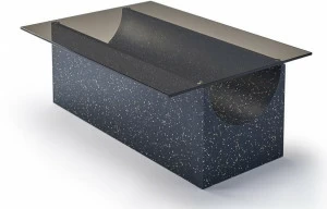 Sancal Прямоугольный журнальный столик со стеклянной столешницей iq surface Vestige