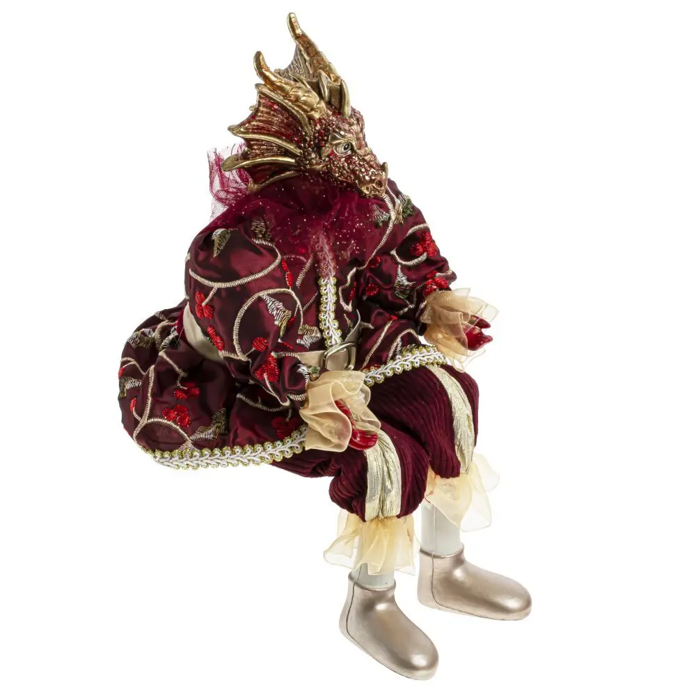 Фигурка новогодняя Дракон 40 см цвет бордовый Santreyd STLM-2034837 - Вид №3