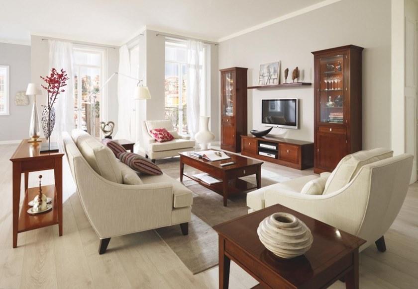 SELVA Витрина из вишневого дерева со встроенной подсветкой Sophia 7412 - Вид №1