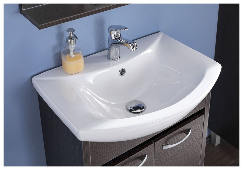 Тумба с раковиной Aquanet Донна 60 венге (2 дверцы) 0016894100168863 - Вид №6