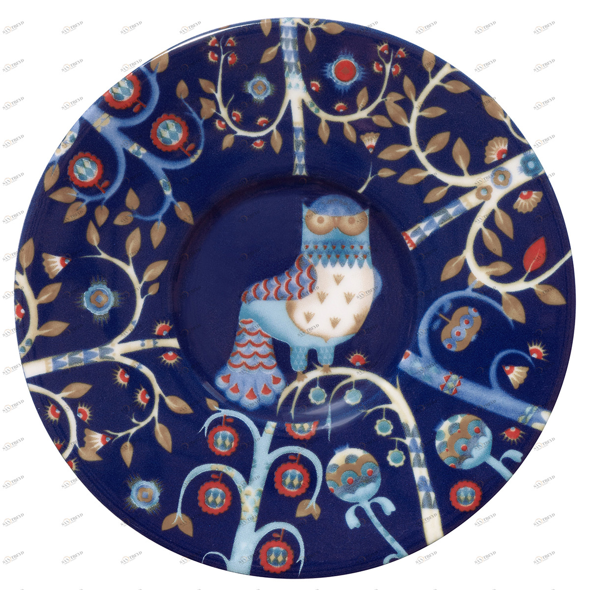 Блюдце под чашку для кофе эспрессо "Taika" синее LE-VILLAGE СОВРЕМЕННЫЙ 081723 Разноцветный 