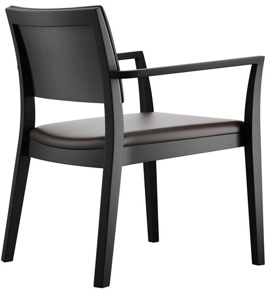 horgenglarus Штабелируемый стул из массива дерева с подлокотниками  6-693a  - Вид №6