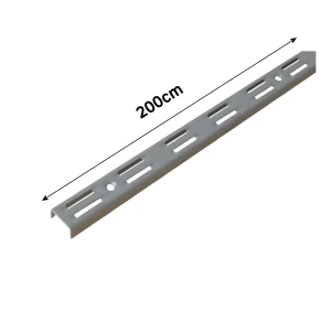 Направляющая двухрядная Spaceo 200 см цвет серый 82658477 STLM-2061034