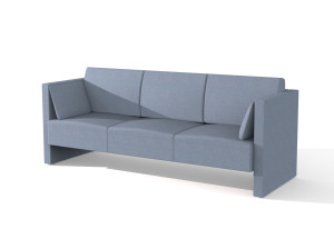 3-местный тканевый диван