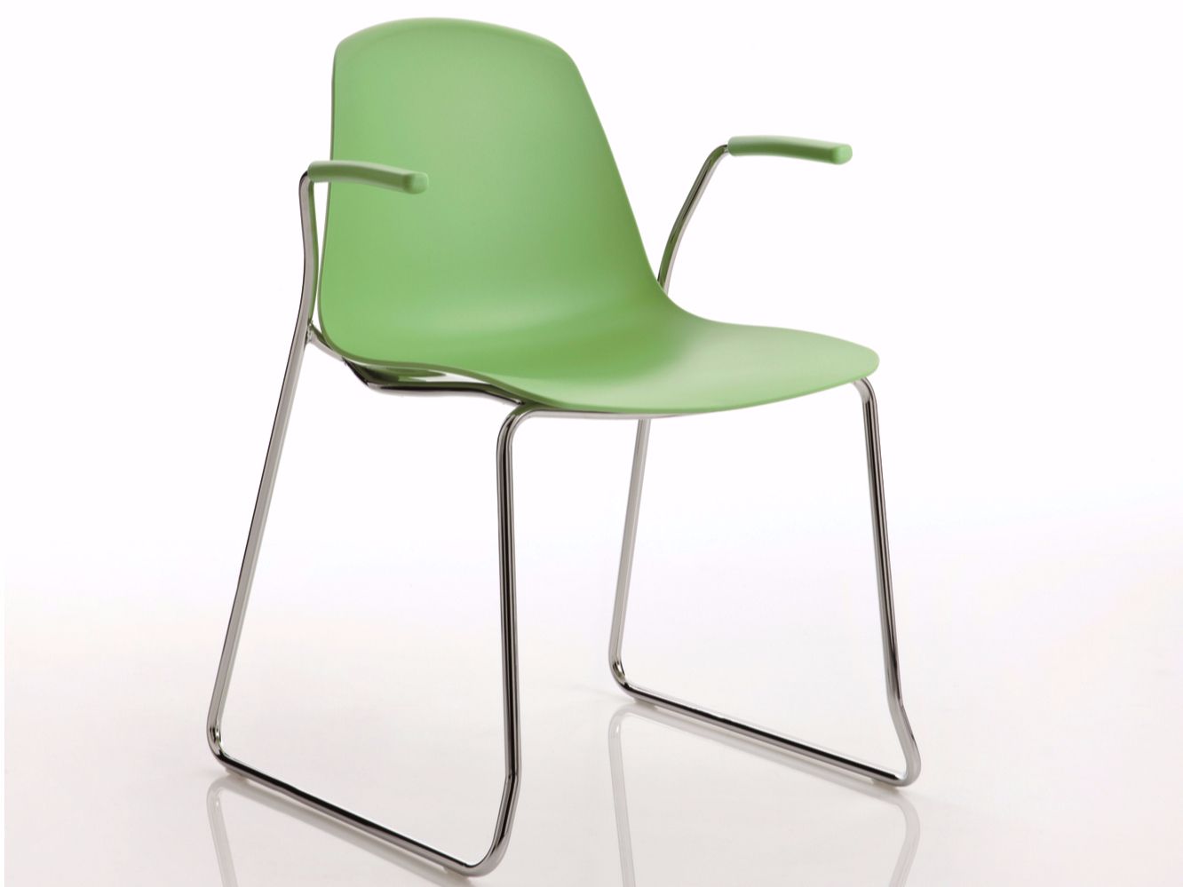 Штабелируемый стул из полипропилена с подлокотниками Luxy эпоха ARCH-00094752