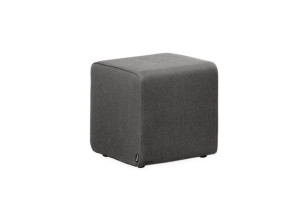 Квадратный пуф из ткани