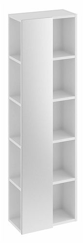 9742321111 IDO Elegant стеллаж, с зеркалом, 400 мм, белый - Вид №1