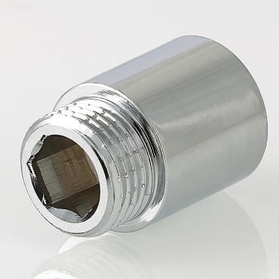 VTr.198.C.0470 Фитинг резьбовой – удлинитель хромированный Valtec 1/2" х 70 мм  - Вид №3