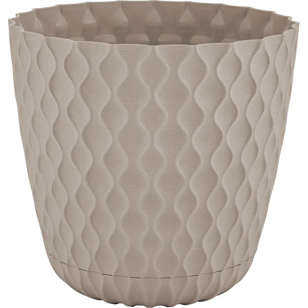 Горшок цветочный Ingreen Wave ø20.5 см h25.3 см v4.7 л пластик французский платан STLM-2003054