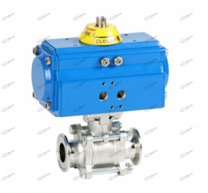 GENEBRE 5013 08 128 ЗАЖИМ ШАРОВОГО КЛАПАНА 3 ЧАСТИ С ПНЕВМАТИЧЕСКИМ ПРИВОДОМ GNP 