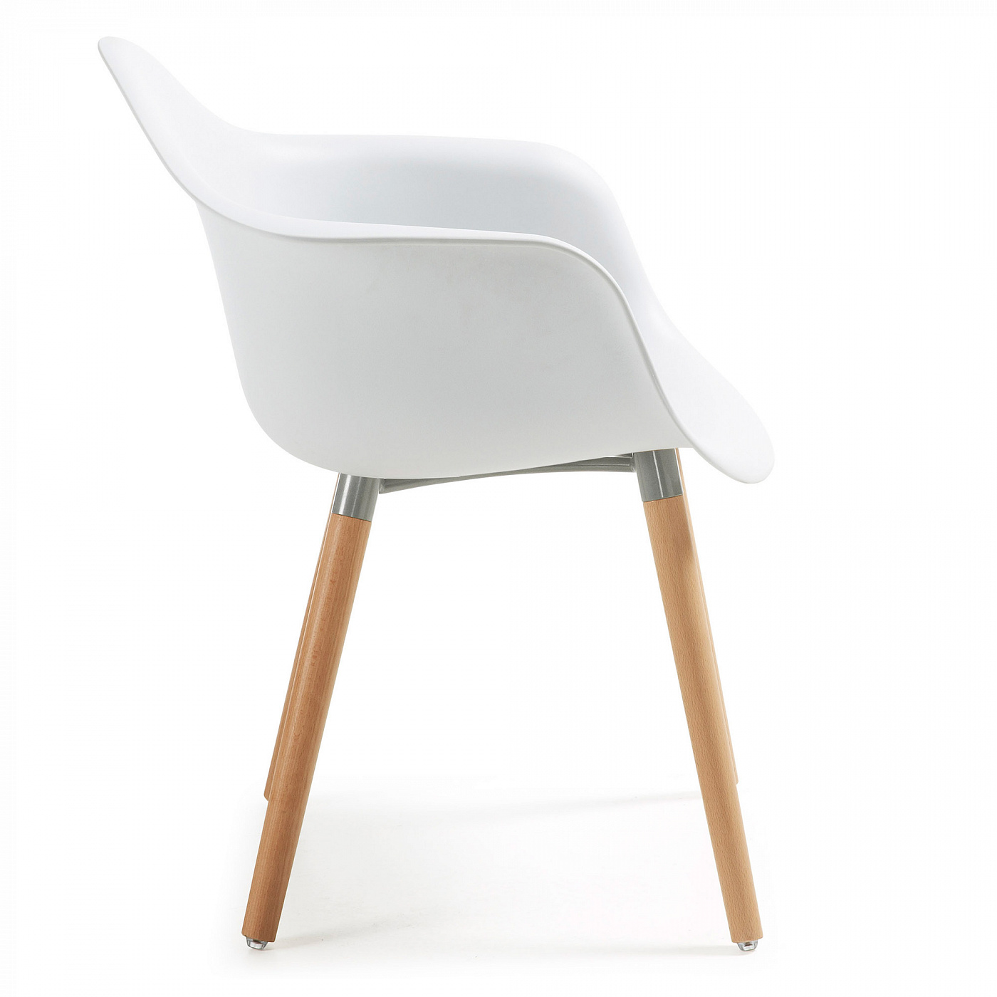 045564 Кресло белое пластик La Forma Kenna  - Вид №3