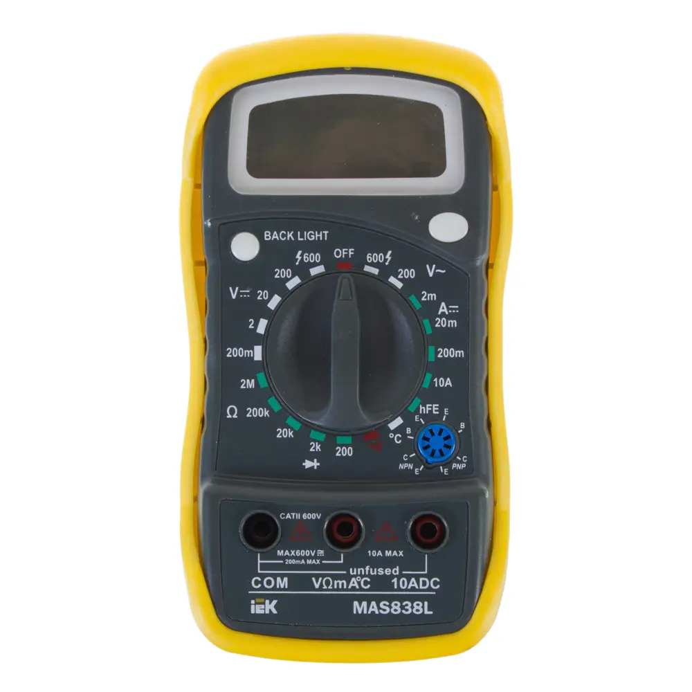 Мультиметр цифровой IEK Master MAS838L STLM-2087761