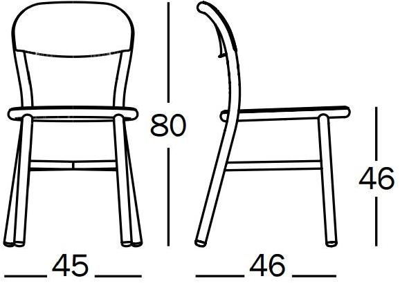 Magis Стул из фанерованной древесины Pipe sun-id-1490728 - Вид №2