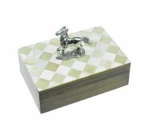 Шкатулка 15х10х5 см UNICO  255373 Белый;бежевый;серебряный